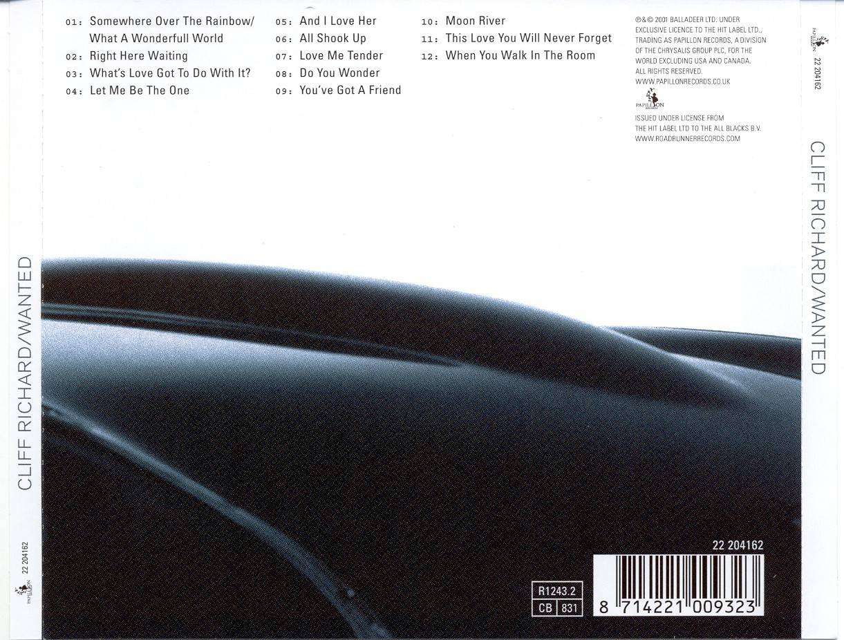 Cliff Richard Wanted : Back